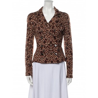 Blazer con stampa geometrica