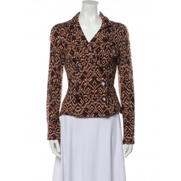 Blazer con stampa geometrica