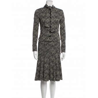 Completo in lana jacquard