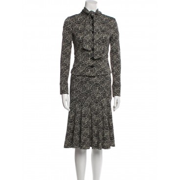 Completo in lana jacquard