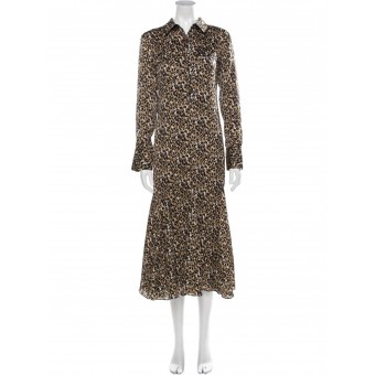Abito maxi leopardato