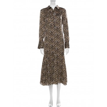 Abito maxi leopardato