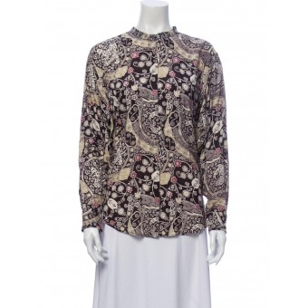 Camicia stampata in viscosa 