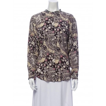 Camicia stampata in viscosa 