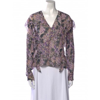 Blusa stampata in viscosa