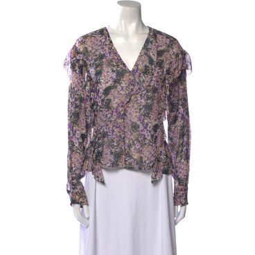 Blusa stampata in viscosa