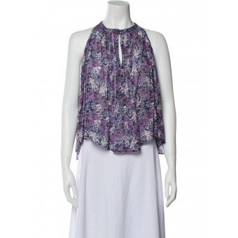Top in cotone viola