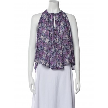 Top in cotone viola