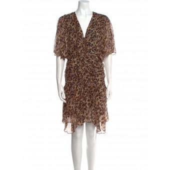 Abito in georgette animalier