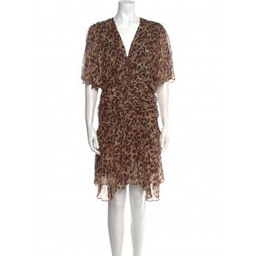 Abito in georgette animalier