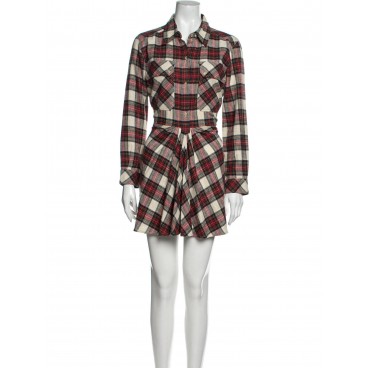 Abito scozzese in lana 
