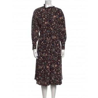 Abito midi a fiori
