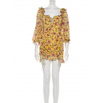 Abito corsetto a fiori