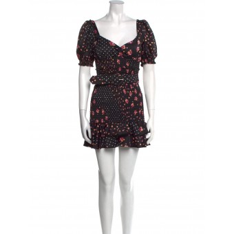 Abito smocked fiori e pois