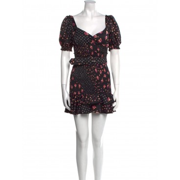 Abito smocked fiori e pois