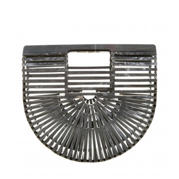 Borsa ad arco grigia
