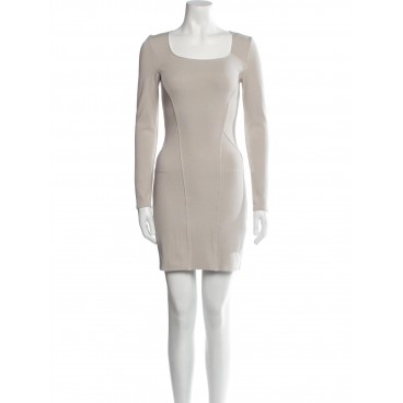 Abito con cutout grigio