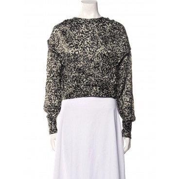 Top in seta leopardato Top in seta leopardato