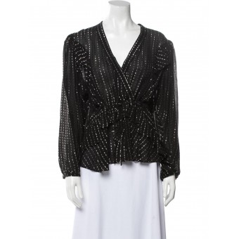 Blusa nera con lurex