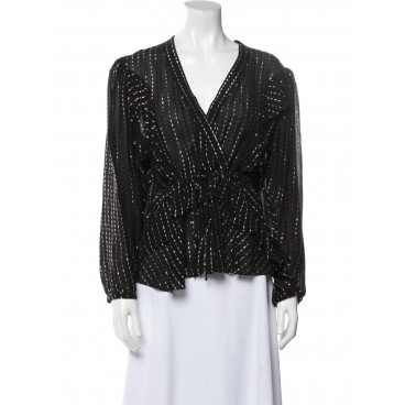 Blusa nera con lurex
