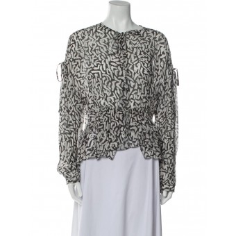 Blusa stampata in viscosa