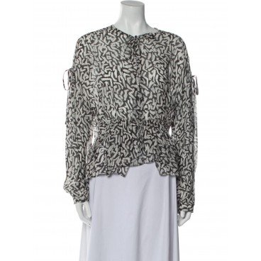 Blusa stampata in viscosa