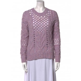 Maglia traforata in lana