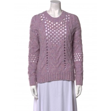 Maglia traforata in lana