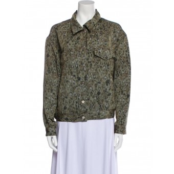 Giacca animalier in lino