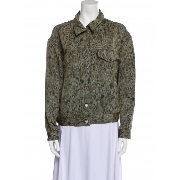 Giacca animalier in lino