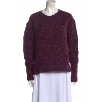 Maglia in lana viola