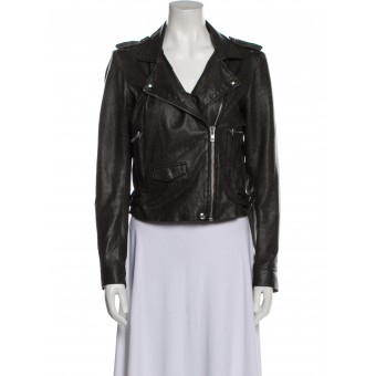 Giacca biker in pelle