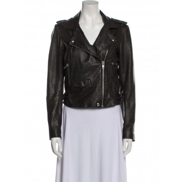 Giacca biker in pelle