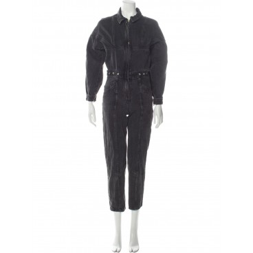Tuta in denim nero
