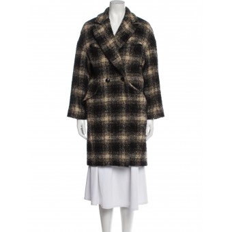 Cappotto in lana tartan