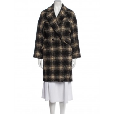 Cappotto in lana tartan