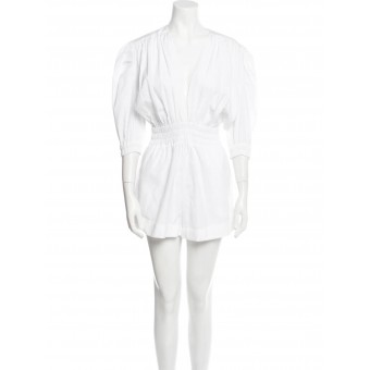 Tuta in cotone bianco