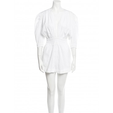 Tuta in cotone bianco