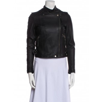 Giacca biker in pelle