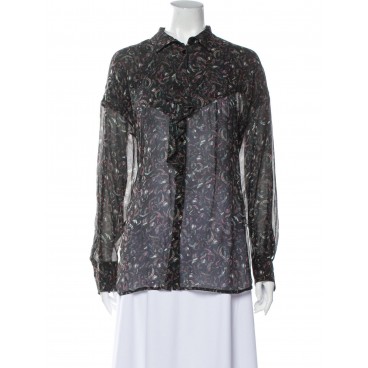 Camicia in viscosa fantasia