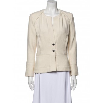 Giacca in lana bianca