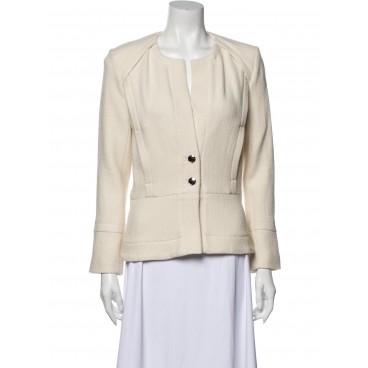 Giacca in lana bianca
