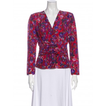 Camicia in seta rossa