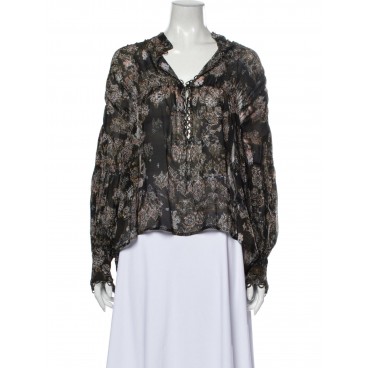 Blusa paisley in viscosa