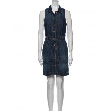 Abito in denim smanicato