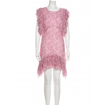 Abito rosa floreale 