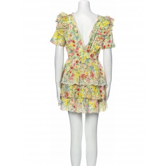 Abito in cotone a fiori 