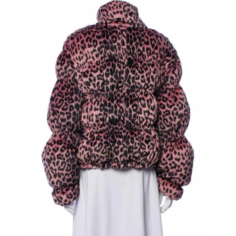 Piumino leopardato