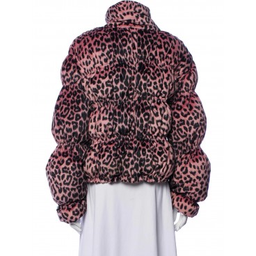 Piumino leopardato