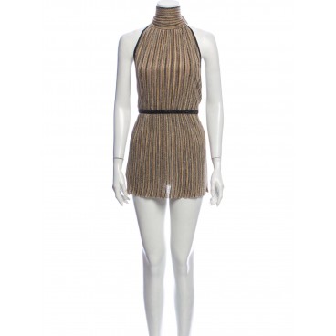 Abito corto in lurex